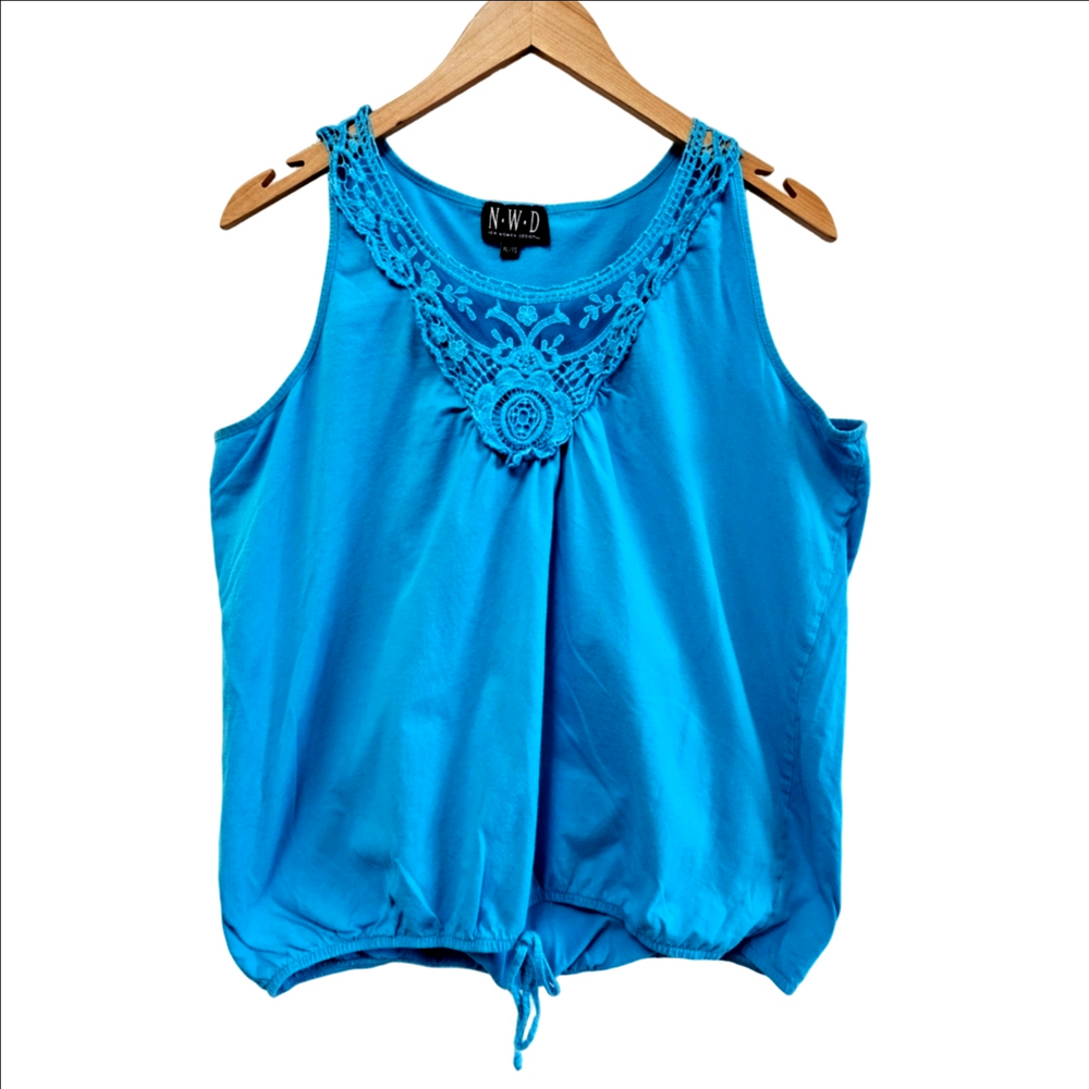Sleeveless Embroidered Cotton Summer Tank